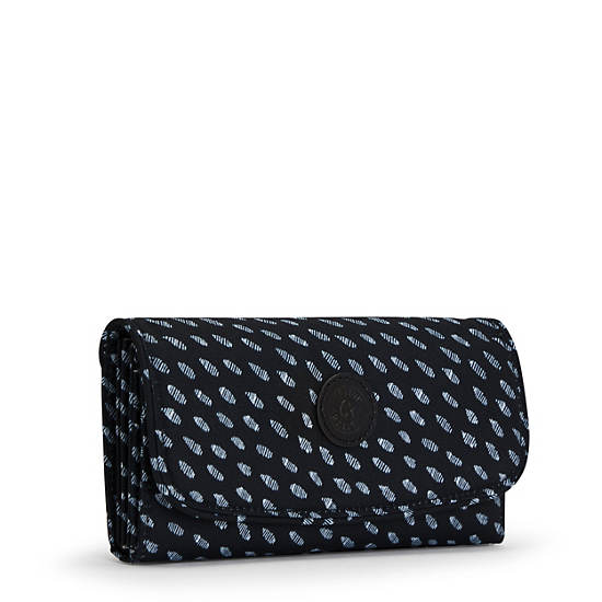 Kipling Money Land Printed Snap Wallet Handväska Svarta | SE 1931JP